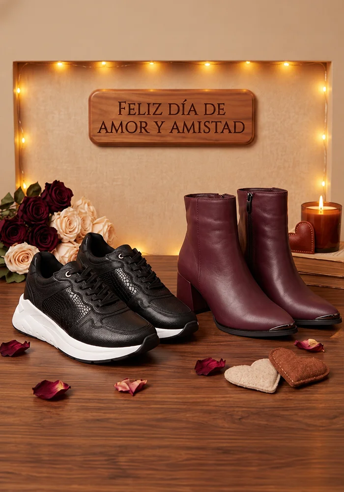 Por cada par de botas que compres, llévate una correa con 50% OFF