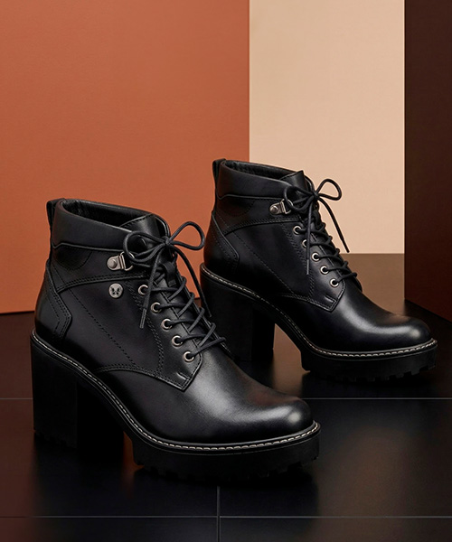 Botines Afrodita color negro para mujer