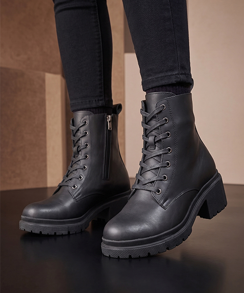 Botines Genova color negro para mujer