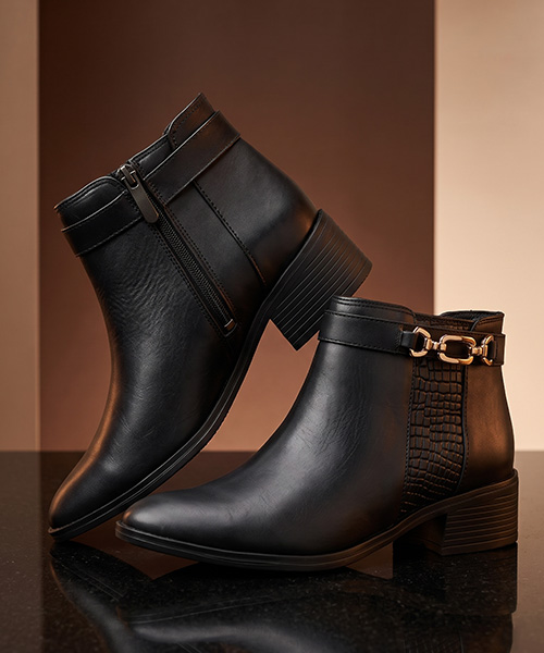 Botines Milan color negro para mujer